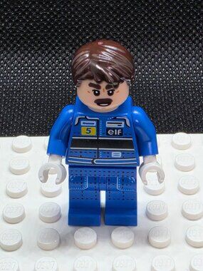 Lego Icons Williams F1 Nigel Mansell Minifigure Blue Race Suit TWN519 Set 10353
